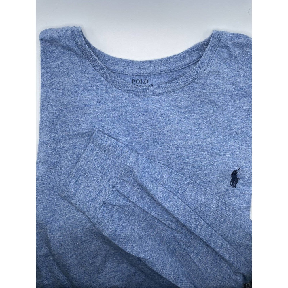 Polo Ralph Lauren Men's XL Long Sleeve T Shirt Blue Logo